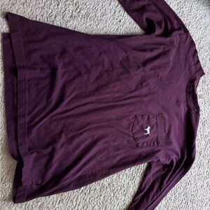 Purple Long Sleeve Shirt with Dog Logo
